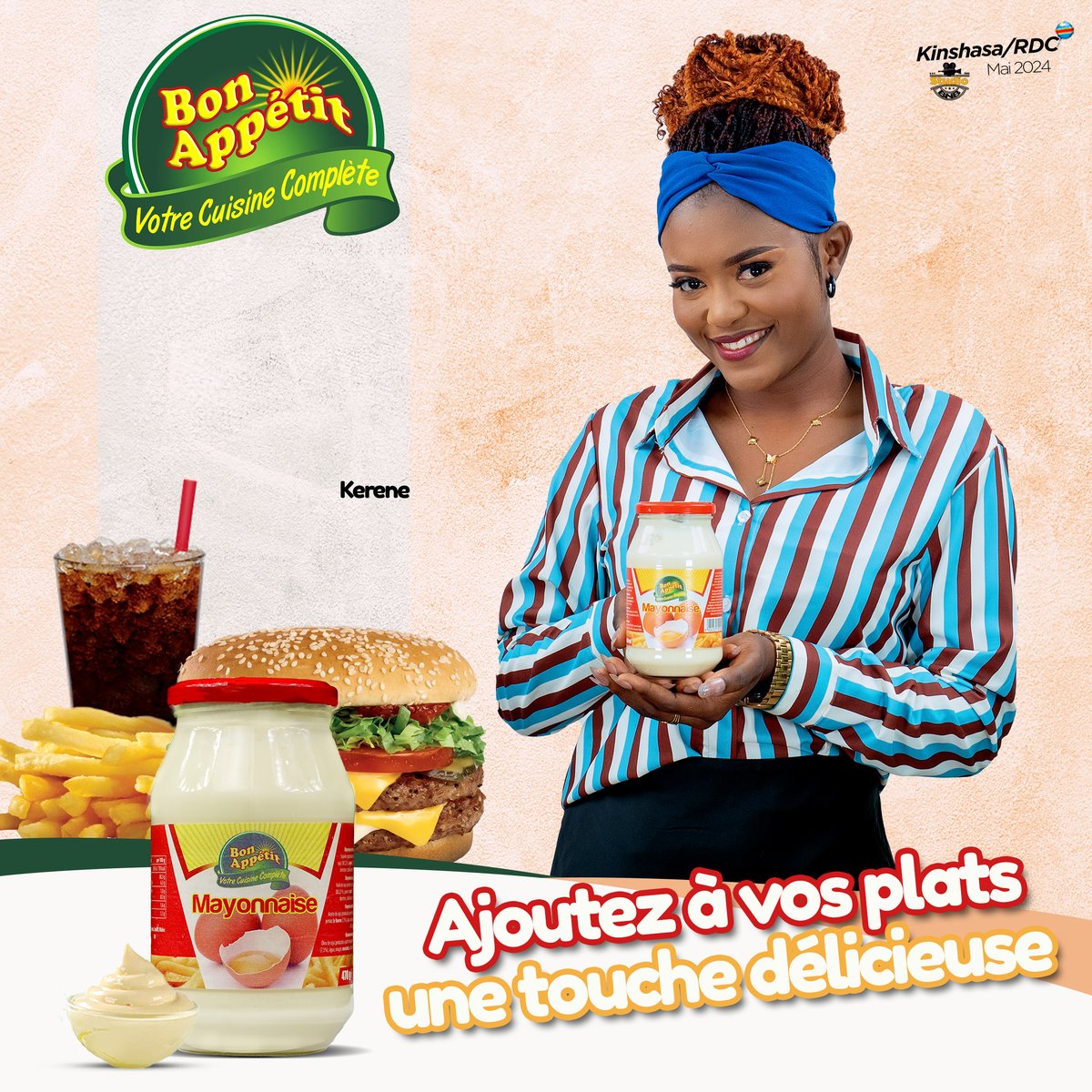 Le goût fin et délicat de la mayonnaise bon Appétit relèvera tous vos plats avec sa délicieuse saveur.
La mayonnaise Bon Appétit, ajoutez à vos plats une touche délicieuse.

#BonAppetitRDC #Kinshasa #RDC2023 #ELSsarl #BisoNaBiso #Aquasplash #KinMarché