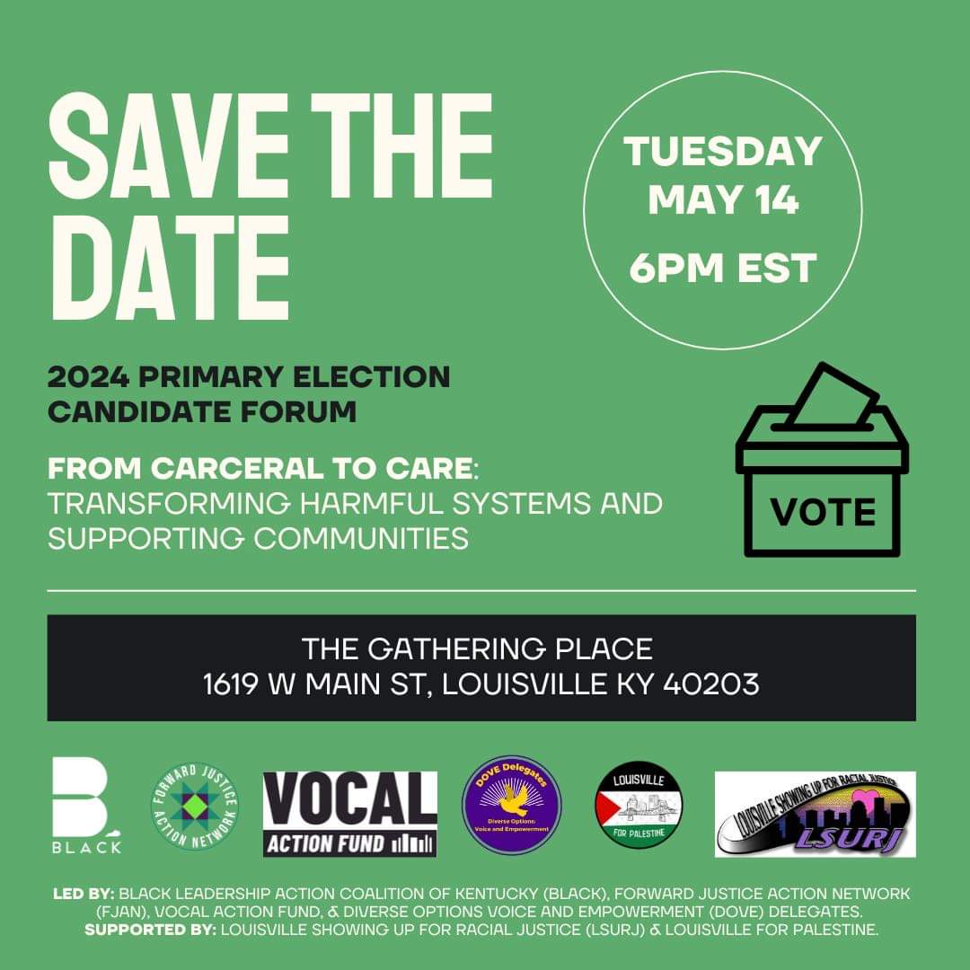 Happening next Tuesday, May 14th, at 6 pm at The Gathering Place. Join us. Free food and drinks. All candidates and their teams are welcome to this candidate forum focused on: FROM CARCERAL TO CARE: Transforming Harmful Systems and Supporting Communities. Please share and bring…