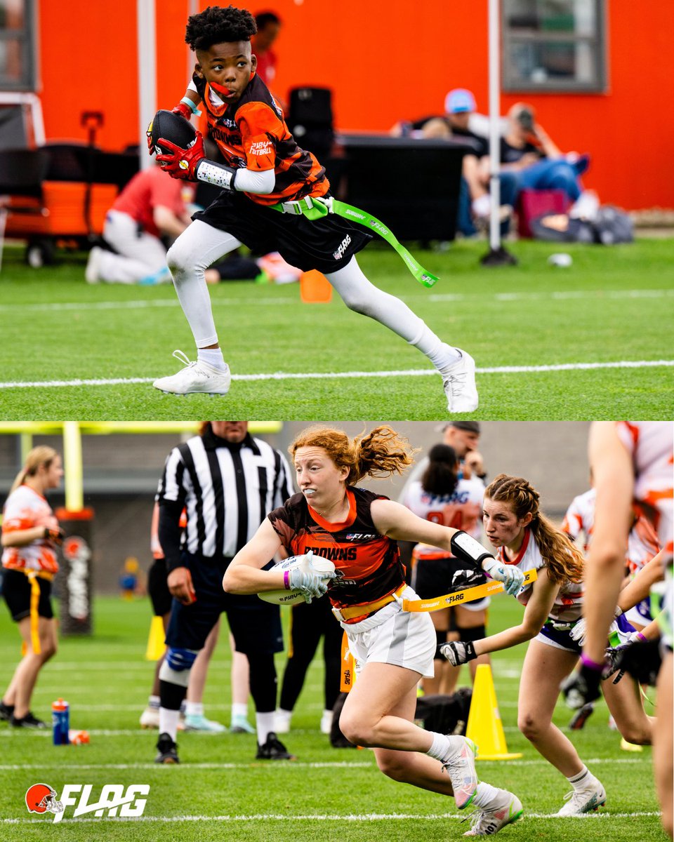 ✨THEY PUT ON FOR THE CITY ✨ On Saturday, May 4th, over 40 teams competed in our Browns NFL FLAG Super Regional Tournament 🏈 With some surprise appearances from our top dawgs🐶 #LetsPlay #PlayFootball #ThisIsHSFootball