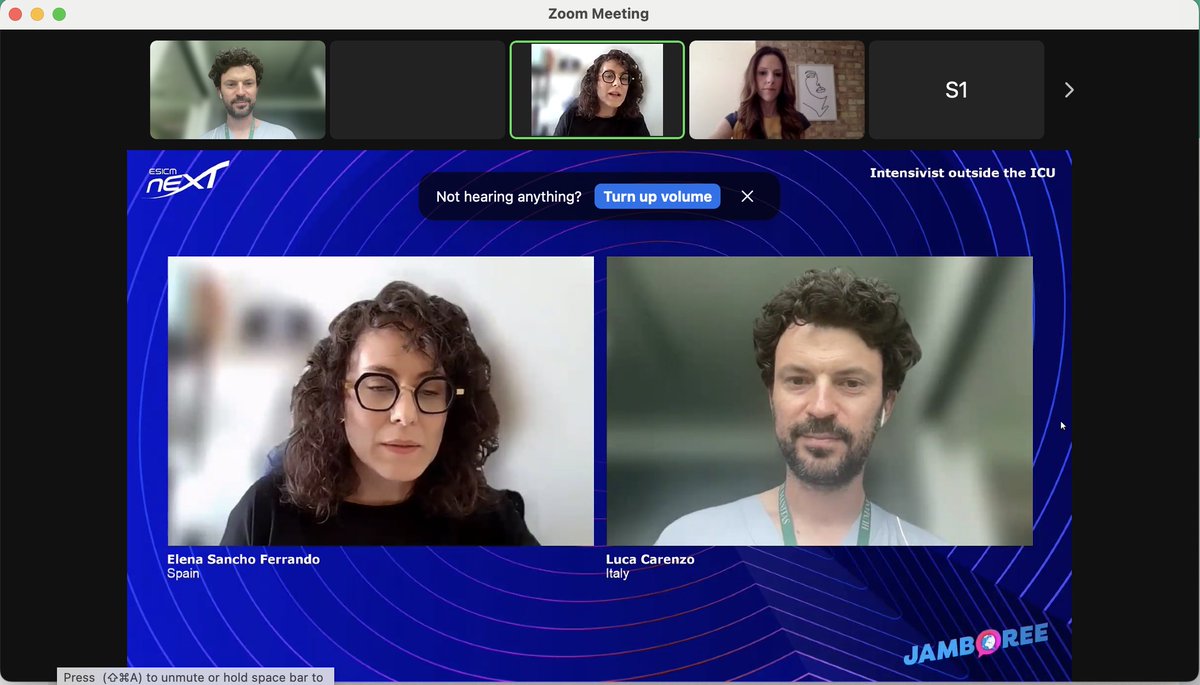 Luca Carenzo (@carenzmd) on Twitter photo 📣 "Intensivist outside the ICU" is the 3rd block of the <a href="/ESICM/">ESICM</a> #NEXTJamboree.
Chairs: <a href="/ESancho_/">Elena Sancho</a> | <a href="/carenzmd/">Luca Carenzo</a>
Join the discussion!👉 loom.ly/WcGUETo
Thanks to all the speakers involved!! 📣 "Intensivist outside the ICU" is the 3rd block of the <a href="/ESICM/">ESICM</a> #NEXTJamboree.
Chairs: <a href="/ESancho_/">Elena Sancho</a> | <a href="/carenzmd/">Luca Carenzo</a>
Join the discussion!👉 loom.ly/WcGUETo
Thanks to all the speakers involved!!