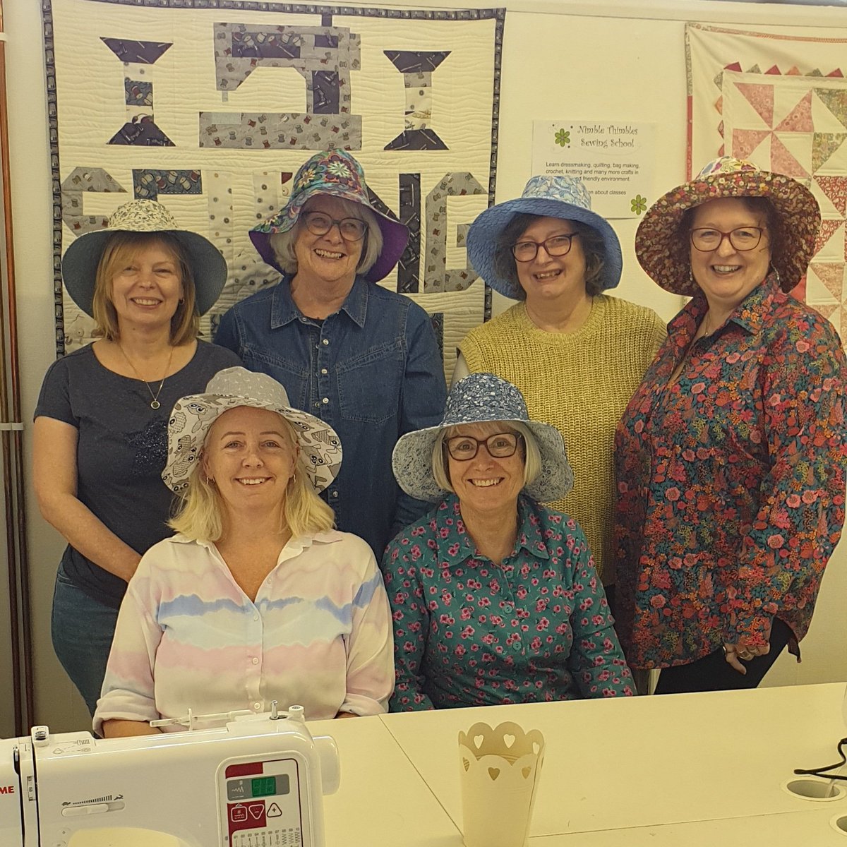 Great fun was had at our Reversible Bucket hat workshop on Saturday 😁 And just in time for the sun to come out 🌞 Check out our future workshops - nimblethimbles.co.uk/product-catego… #NimbleThimblesSwindon #swindon #buckethat #sunshine #sewingworkshops #supportlocal