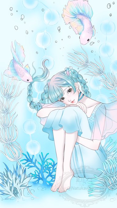 「女の子 サンゴ」のTwitter画像/イラスト(新着)