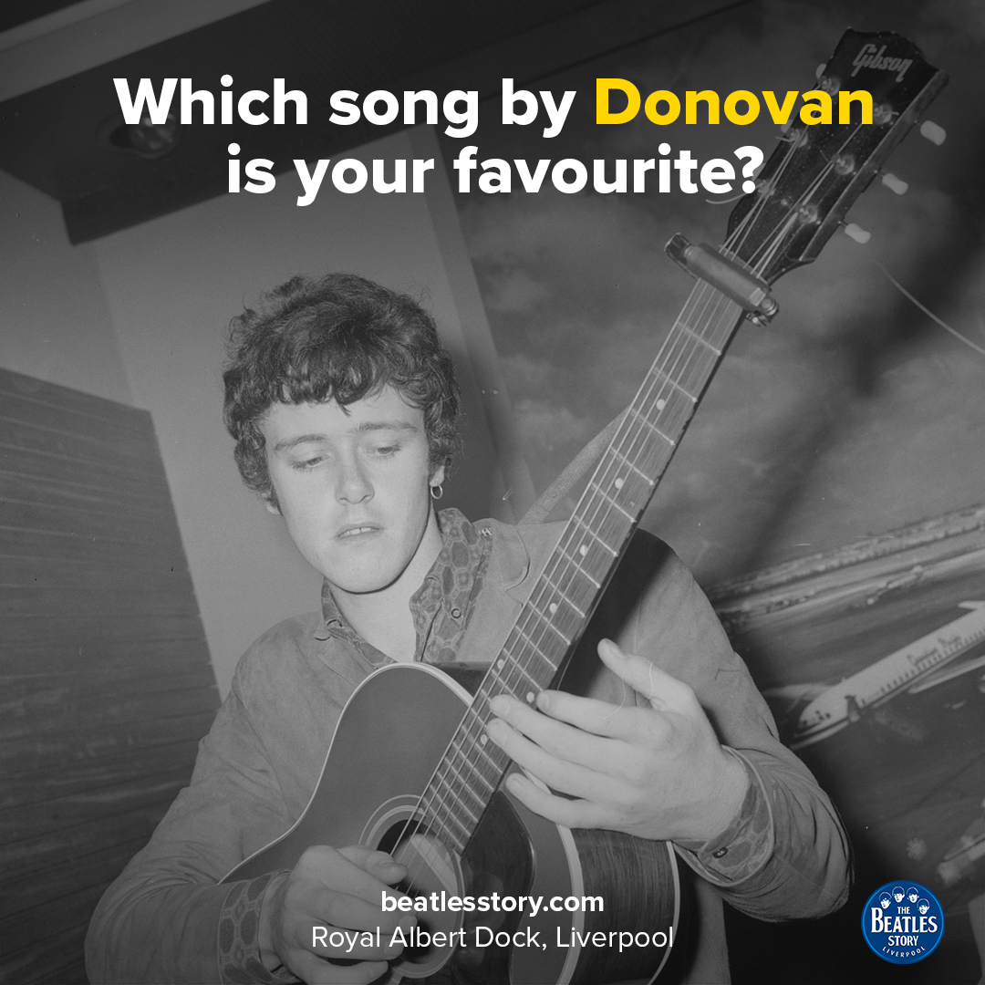 Happy birthday, @donovanofficial! 🎂 

Donovan joined The Beatles on their trip to India in 1968, where he taught John the 'clawhammer' guitar fingerpicking technique later used in 'Dear Prudence'.

Find out more at our 'Beatles In India' exhibit 📷 beatlesstory.com