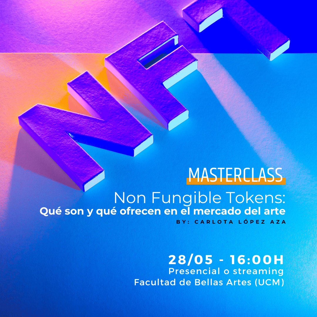 ¿Qué tienen en común el arte y la tecnología? 🎨 📱  Carlota López Aza nos responde en la masterclass Non Fungible Token: qué es y qué ofrecen en el mercado del arte.

📅28 de mayo 
⏳16:00h 
📍Facultad de Bellas Artes <a href="/unicomplutense/">Complutense</a>   
🔗zurl.co/zgWJ