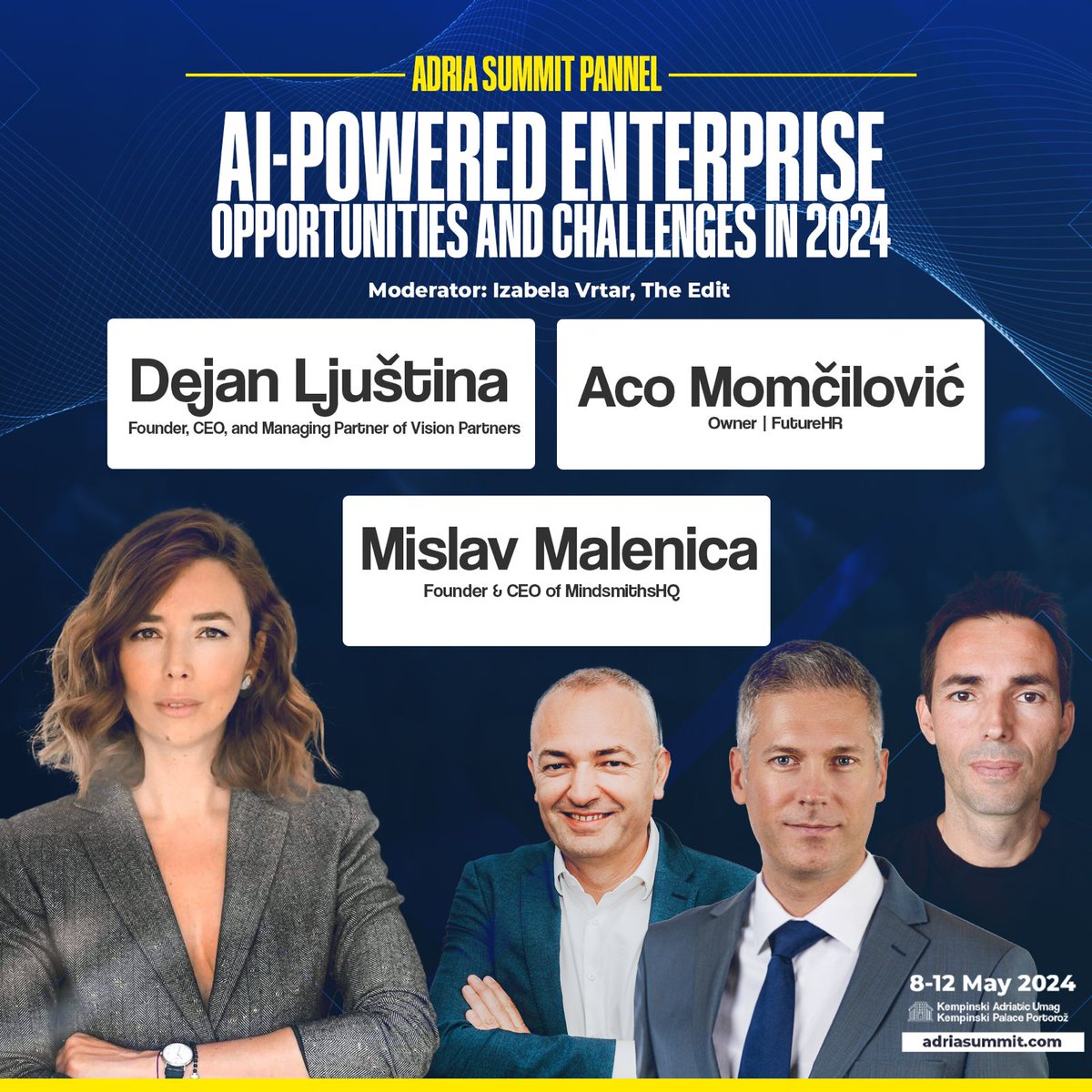 🌟 Join us for an insightful discussion on 'AI-Powered Enterprise: Opportunities and Challenges in 2024'!

See more: adriasummit.com/program/