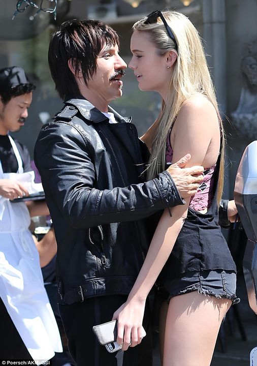 CALIFORNICATION Anthony  Kiedis, 61, spotted engaging in public display of affection with  19-year-old blonde girlfriend after breaking up with 22-year-old model  ‘This time it’s real love’