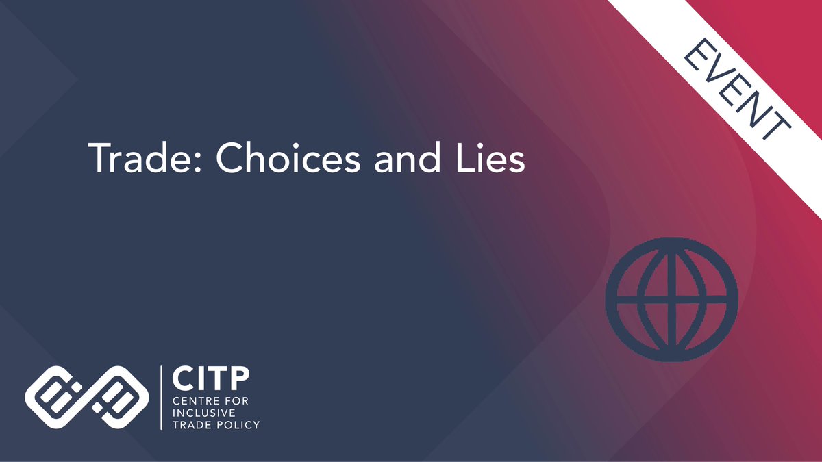 Join @DmitryOpines on Wed 5 Jun 1-2pm UK time for an insightful discussion on trade-offs and how we can all be better prepared consumers of political rhetoric around #trade #tradepolicy. Based on his new book “Why Politicians Lie About Trade”. Register 👉universityofsussex.zoom.us/webinar/regist…