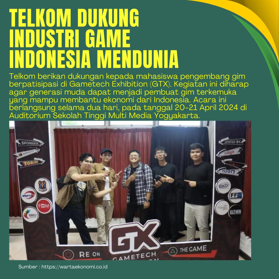 Telkom dukung Industri Game Indonesia Mendunia 🦅🇮🇩
.
.
.
#BeritaBUMN #Kabarhariini #BUMN #TelkomIndonesia #Telkom #ElevatingYourFuture #KabarBUMN #ErickThohir #game #permainan #Internet #telkomsel #koneksi