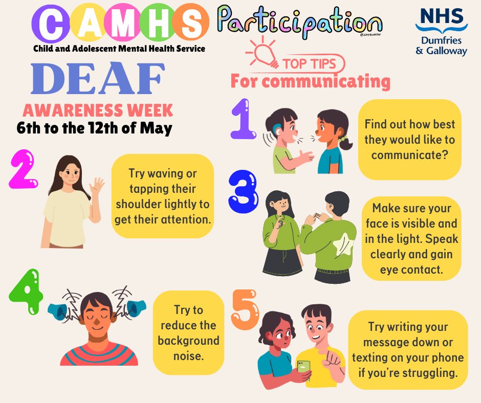 Celebrate Deaf Awareness Week (6 to 12 May 2024) This years theme is Love and Trust ❤ We have included some communication tips to help you be more deaf aware. #DAW2O24