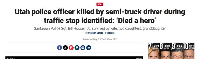 Correction: 'Died a ROAD PIRATE' - There's nothing heroic about coercion and extortion. Live by the sword, die by the sword.