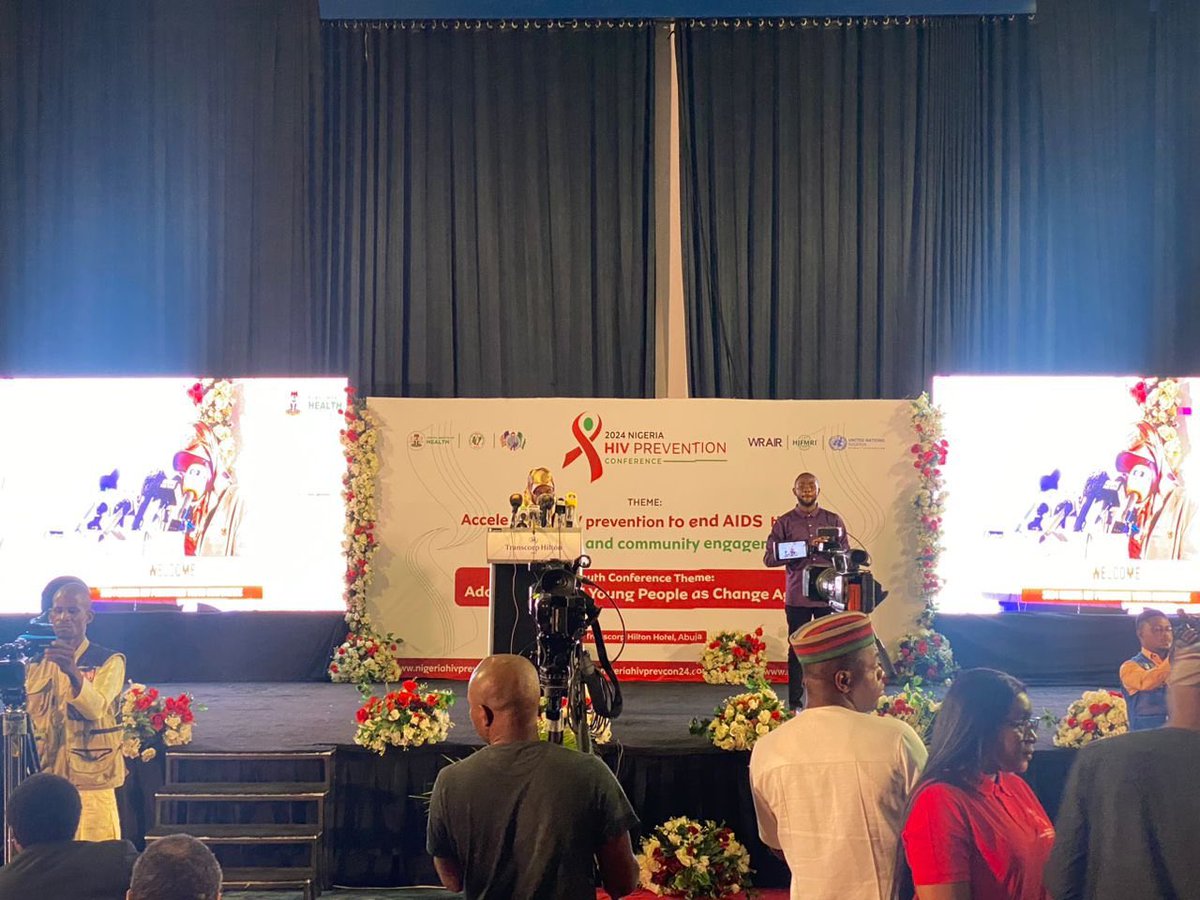 Attending the much-anticipated 3-day HIV Prevention Conference 2024, organised by @NACANigeria - 'Accelerating HIV Prevention to End #AIDS through Innovation & Community Engagement'. 

@PEPFAR 🇳🇬 gave a commitment to sponsor (esp. young people) with accepted abstract to #AIDS2024