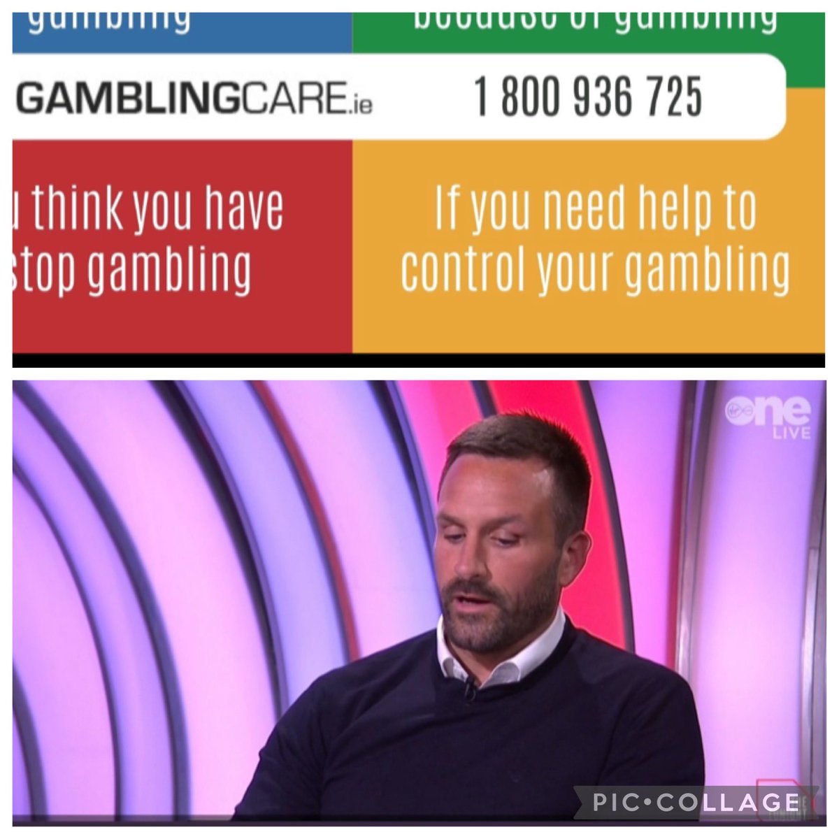 This is what I have a huge problem with & believe is incredibly harmful ! “If you need help to control your gambling” Could you imagine if you saw an advert saying “If you need help to control your heroin consumption” Gambling “Care” Ireland are funded by the Gambling…