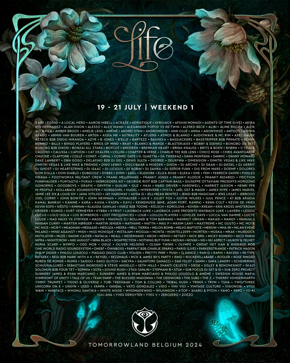 Tomorrowland lineup