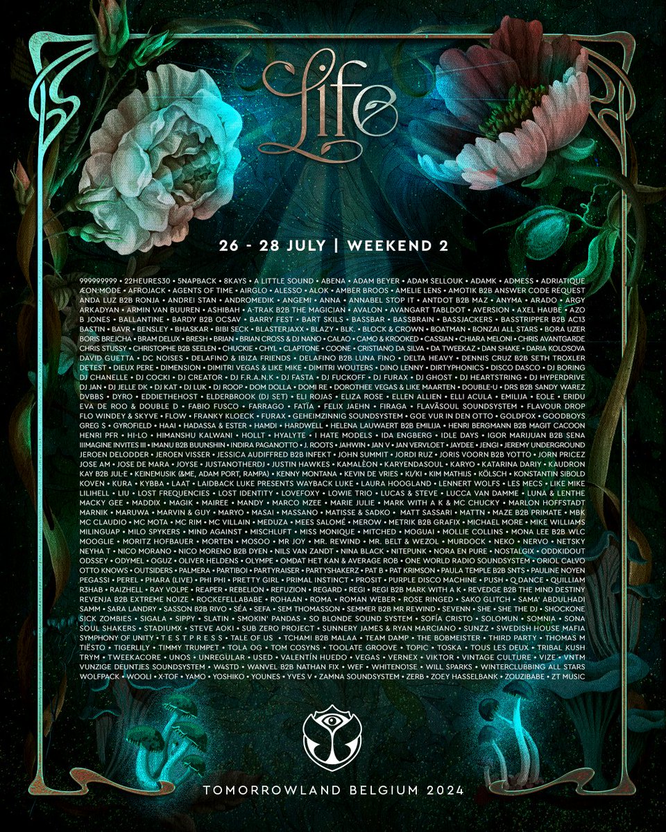 Tomorrowland lineup