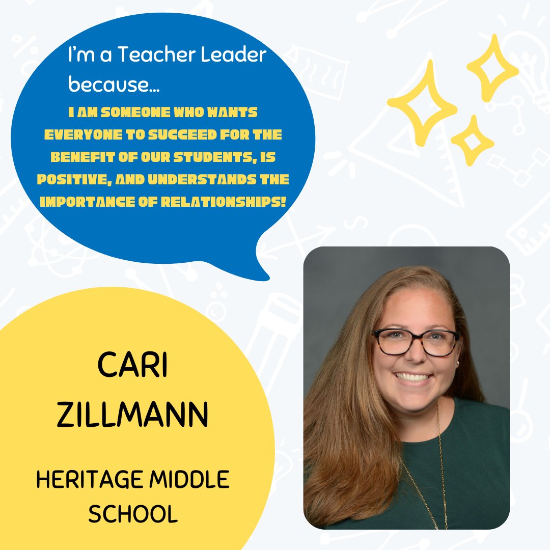 Teacher Tuesday!
Cari Zillmann at Heritage Middle School
@hmseaglesFL
#teachingmatters
#relationshipsmatters
#EducationalRockStar
#Mentoringmatters
#TeacherTuesday