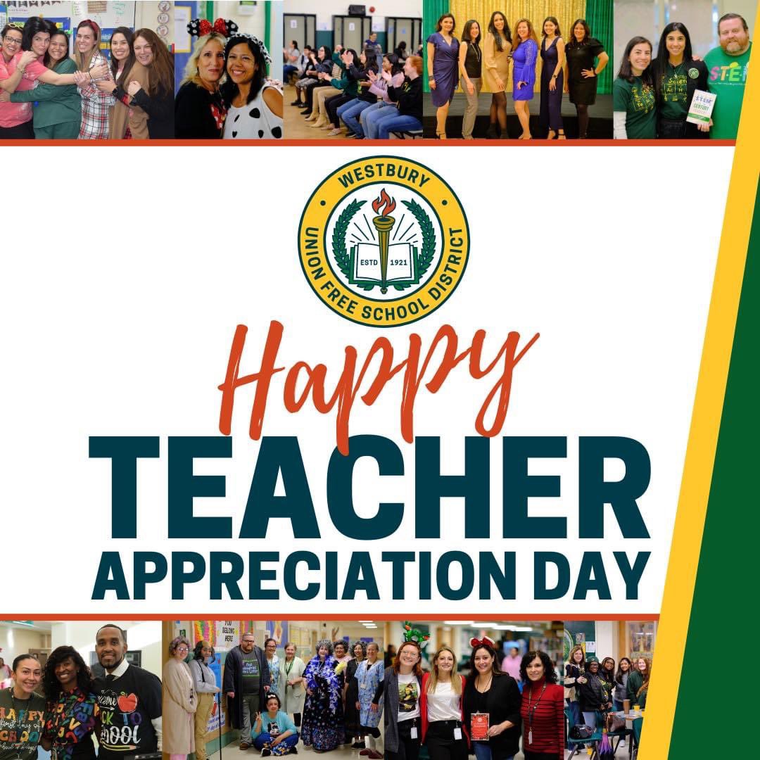 We appreciate our dedicated teachers who inspire and empower our scholars to be the best version of themselves each day! May you enjoy the spoils of Teacher Appreciation Day and know that you make a difference. Simply, thank you💚💛 #TeacherAppreciationDay @onewestbury