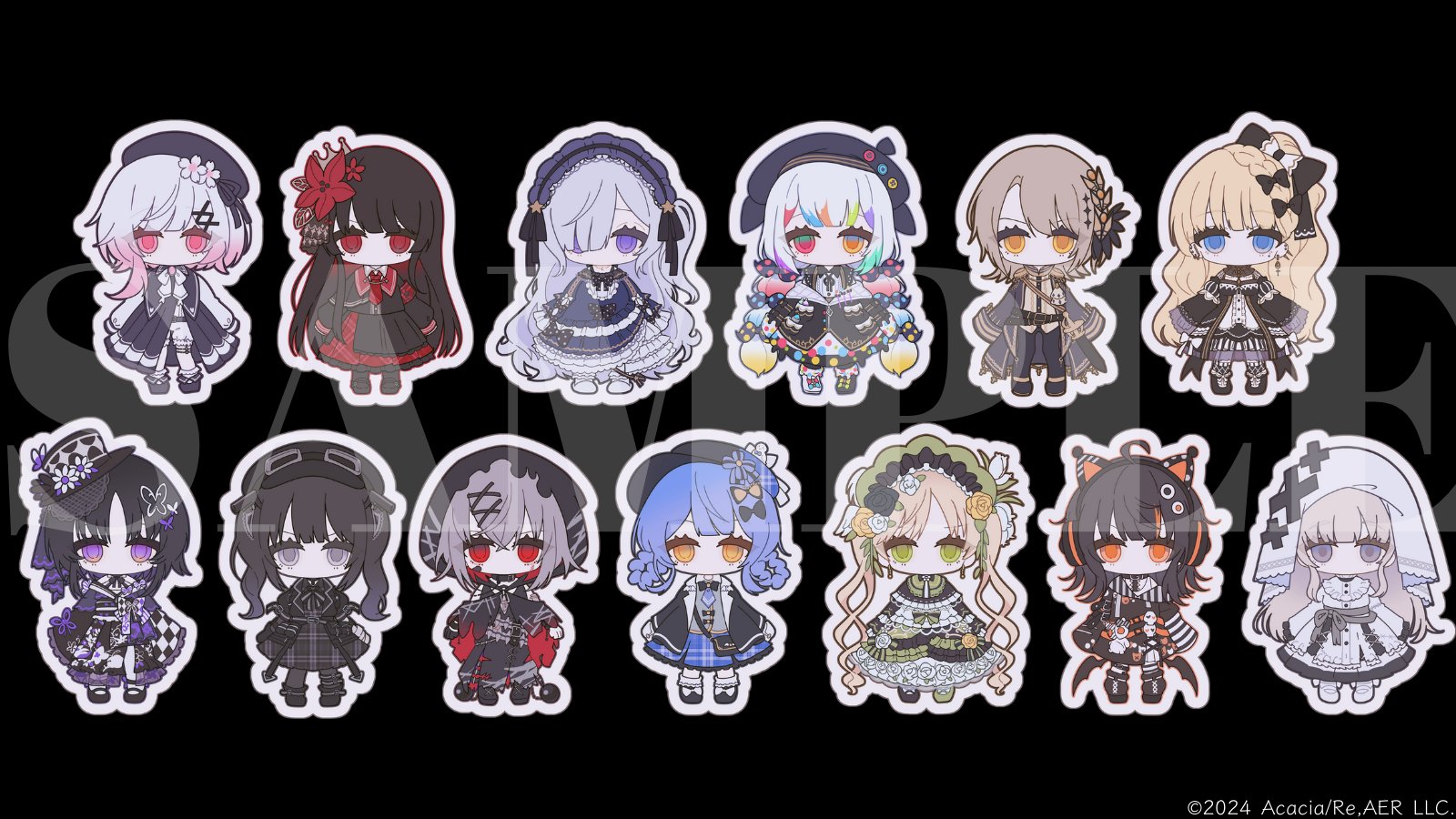 黒*雪様 魔法少女ノ魔女裁判 SDアクリルキーホルダー 二階堂ヒロ リターン品 黒*雪様 魔法少女ノ魔女裁判 まのさば アクリルキーホルダー