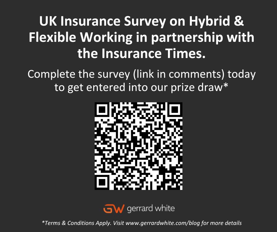 Do you work in the Insurance Industry? Complete our survey on Hybrid working and be in with a chance of winning a £50 Amazon Voucher!   surveymonkey.com/r/Y26HVBB 

#Insurance #Survey #HybridWorking #FlexibleWorking #Research

@InsuranceTimes_