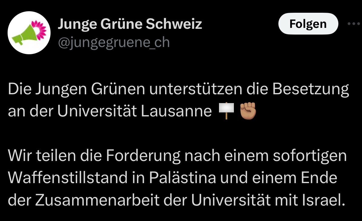 Ende der Zusammenarbeit mit 🇮🇱Israel? Es ist ungeheurlich, geschichtsblind, ja degoutant, was die Jungen Grünen hier fordern. Diese Extremisten spalten und schüren Hass.