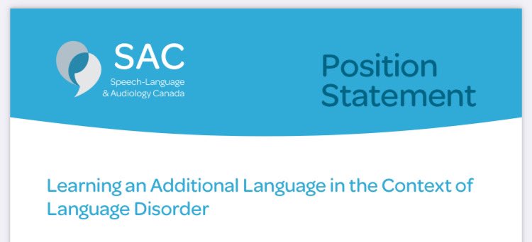 “Students with, or at risk of, language disorder should not be systematically counselled out of [French] immersion programs” (Position Statement, Speech-Language & Audiology Canada). sac-oac.ca/wp-content/upl…