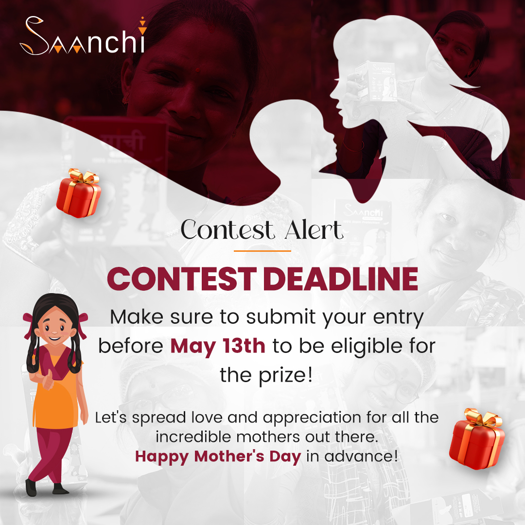 We are thrilled to announce our Mother's Day contest! This is your chance to celebrate the wonderful woman in your life who has nurtured, loved, and inspired you endlessly - your mother! 📷 #MothersDayContest #LoveYouMom #mysaanchi #MyMomMyHero #saanchi #mothersday