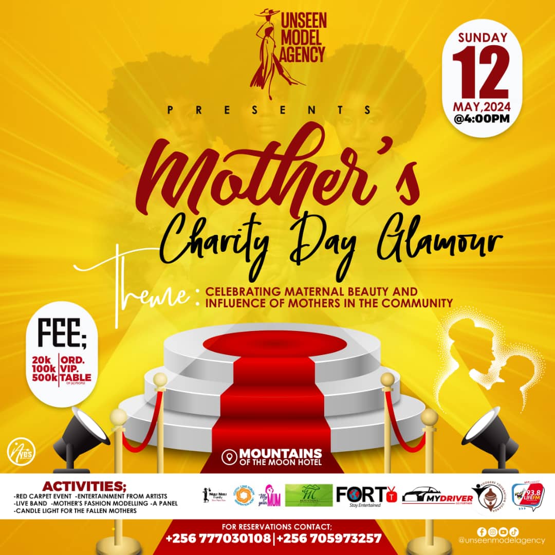 YouthLineForum's tweet photo. Celebrate the mothers of the nation with us in Fort portal city at Mountains of the Moon Hotel on 12th May this  Sunday. 

#mothersday2024 https://t.co/lPDSsT9nYq