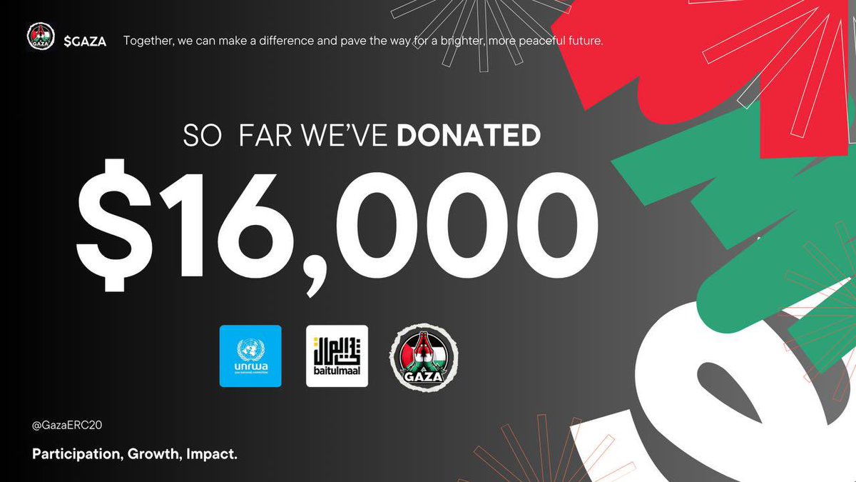 GazaERC20's tweet photo. Little update we’ve donated $16,000 in total so far to @baitulmaal , @unrwausa & @RESCUEorg and are committed to donating more daily. This isn’t about religion or politics we want to bring awareness to the cause and encourage the use of crypto for good. You just have to be human. Think about it like this we’ve had people indirectly donate through our taxes who would have never donated. At the same time we’ve also educated people on ways to donate with crypto ❤️
 #GAZA #crypto4good