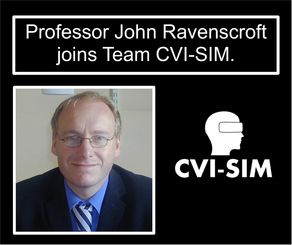 CVI-SIM (@cvisim) on Twitter photo Professor John Ravenscroft has agreed to join our team as an External Advisor!
As we develop new ways to explain CVI, inc for children, alongside other CVI training & learning resources, & CVI-SIM.
#cvisim #cvi
<a href="/Johnny_Ravo/">John Ravenscroft</a> <a href="/StAndMedicine/">School of Medicine</a>
Our team👉 peroo.sh/4k Professor John Ravenscroft has agreed to join our team as an External Advisor!
As we develop new ways to explain CVI, inc for children, alongside other CVI training & learning resources, & CVI-SIM.
#cvisim #cvi
<a href="/Johnny_Ravo/">John Ravenscroft</a> <a href="/StAndMedicine/">School of Medicine</a>
Our team👉 peroo.sh/4k