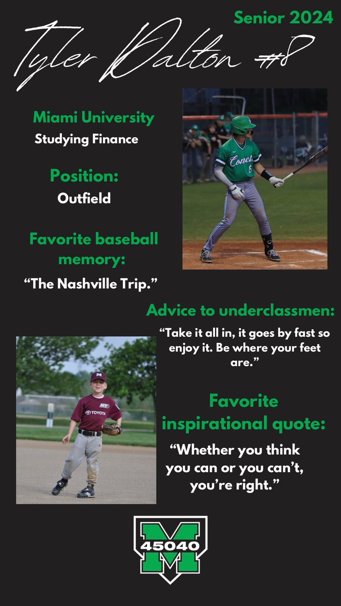 Day two! 🎓 Today we celebrate: 
#4️⃣ Drew Stevens
#5️⃣ Nate Derrick
#8️⃣ Tyler Dalton