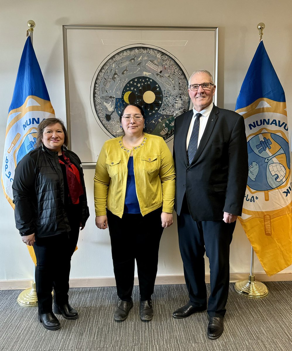 As we implement Our North, Strong and Free, we’re committed to working with territories, Indigenous partners and northern communities. @YvonneJJones and I met with @NTIPresident Aluki Kotierk to discuss our partnership with Inuit and our work to bolster northern security.
