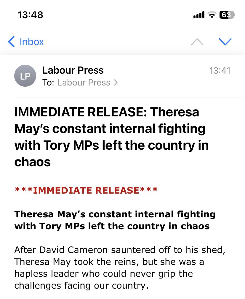 Labour press office giving us a History Channel vibe today