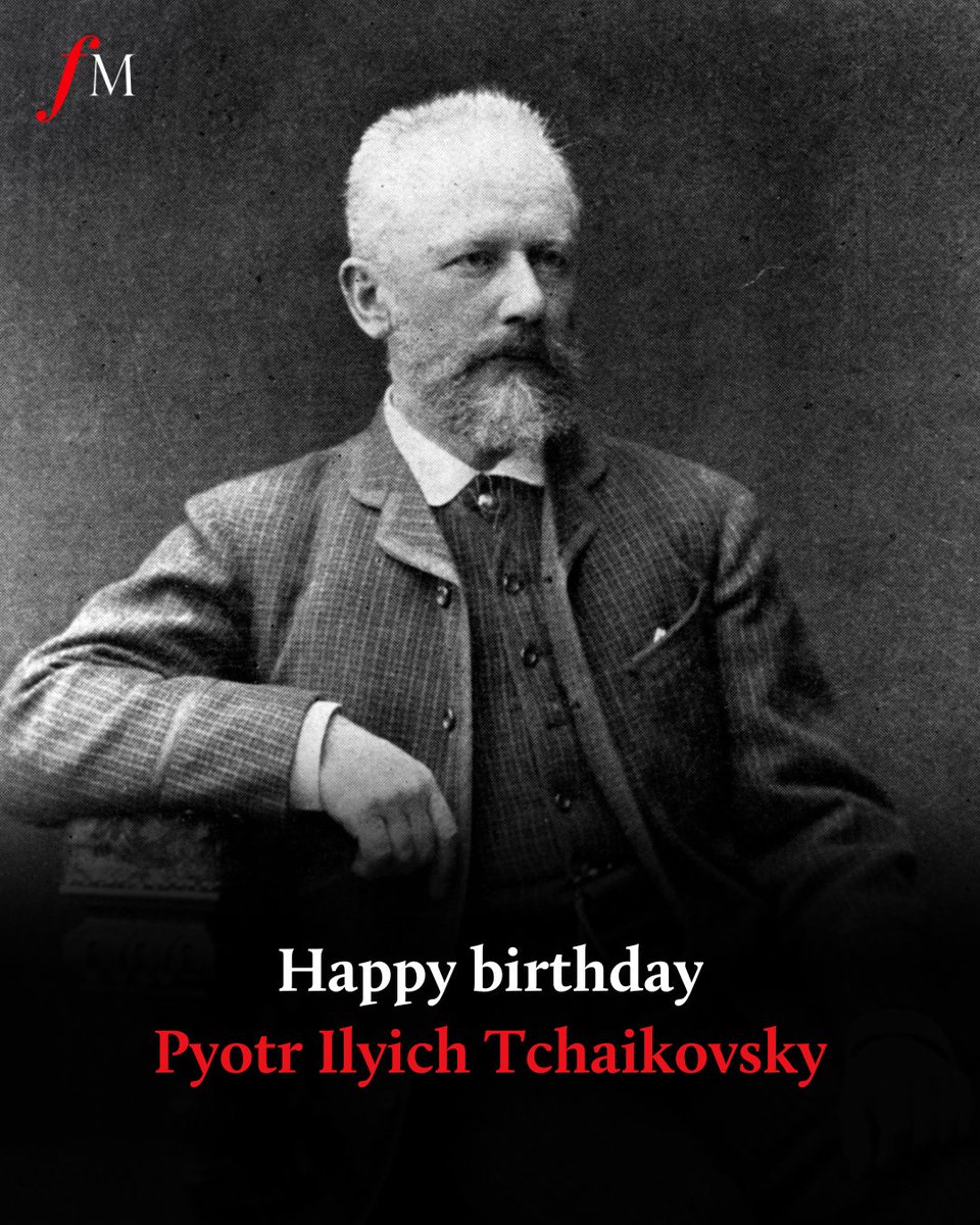 The great Romantic composer was born on this day 184 years ago. Happy birthday, Tchaikovsky! ❤️