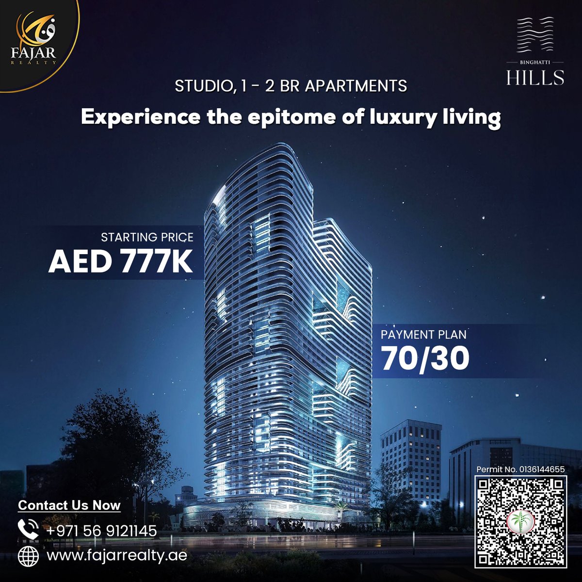 𝐁𝐢𝐧𝐠𝐡𝐚𝐭𝐭𝐢 𝐇𝐢𝐥𝐥𝐬 𝐚𝐭 𝐃𝐮𝐛𝐚𝐢 𝐒𝐜𝐢𝐞𝐧𝐜𝐞 𝐏𝐚𝐫𝐤🇦🇪✨

𝗣𝗿𝗼𝗷𝗲𝗰𝘁 𝗛𝗶𝗴𝗵𝗹𝗶𝗴𝗵𝘁𝘀  💥
✅ Exclusive Studio, 1 & 2 Bed Apartments
✅ Starting Price From 𝐀𝐄𝐃 𝟕𝟕𝟕,𝟕𝟕𝟎
✅ World-class Amenities

Permit # 0136144655

#binghattihills #LuxuryLiving