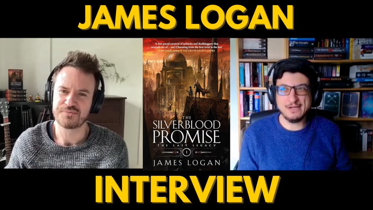 My interview with James Logan @SpecHorizons is now. We discuss The Silverblood Promise from @arcadia_books as well as his inspirations and unique path to publication youtu.be/jHK0WFa7Pss