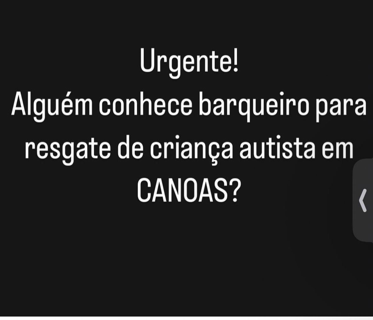 Uma conta de Autismo no Instagram está pedindo ajuda para resgatar uma criança autista nesse endereço:

Rua Pitangueiras 45, Cinco Colônias.

Por favor, compartilhem!