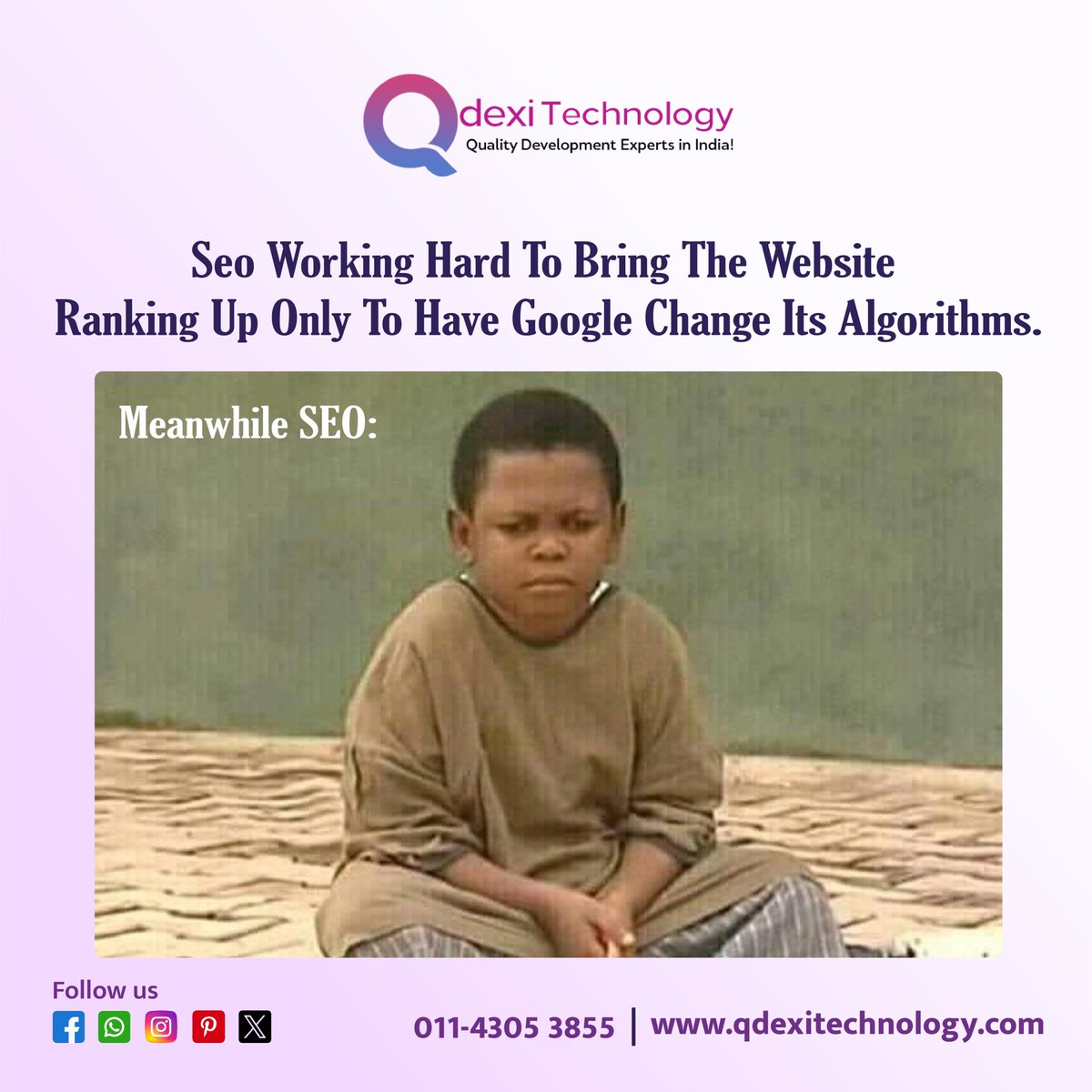 Indian quality development experts navigate challenges with SEO due to Google's evolving algorithms, influencing website rankings. Qdexi Technology: Quality Solutions, Innovative Approach.

#QdexiTechnology #QualityDevelopment #SEOIndia #GoogleAlgorithms