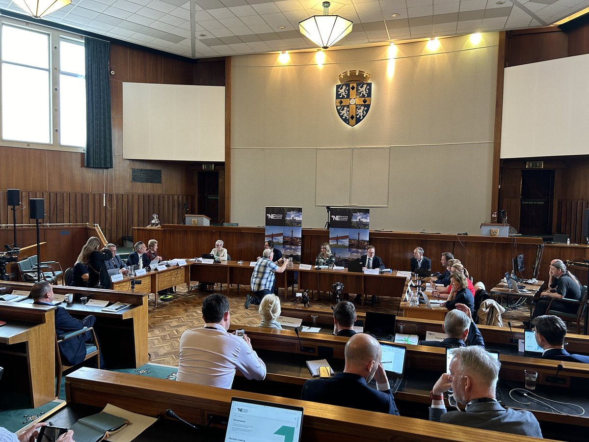 In Durham for the inaugural meeting of the new North East Combined Authority, with mayor Kim McGuinness in the chair