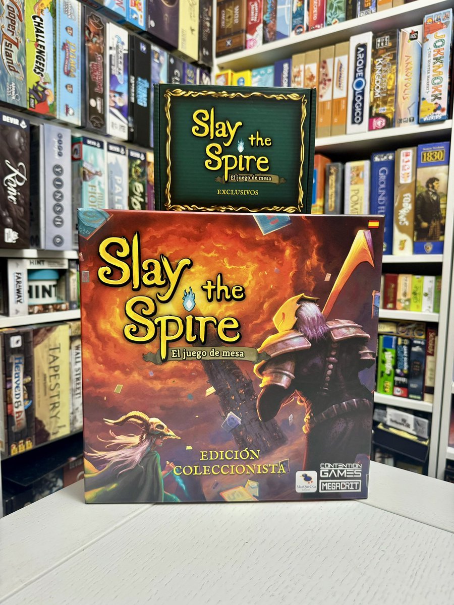 Ya esta aquí! El videojuego que me tuvo viciadisimo en el pasado, ahora en su juego de mesa. Slay the spire. Muchas expectativas.