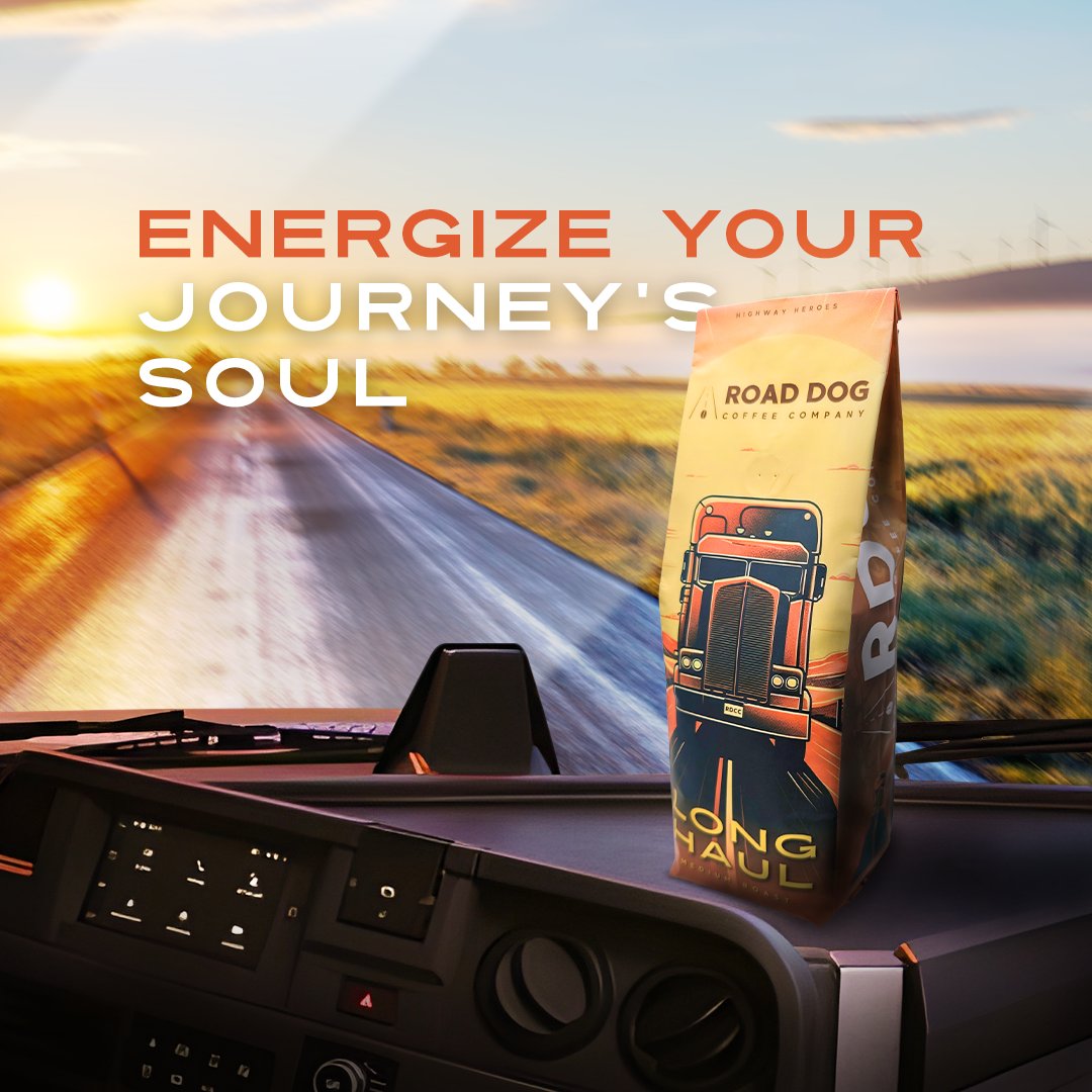 Road trips and trucking adventures call for fuel that matches your spirit. Embrace the power of Road Dog coffee and let the caffeine course through your veins. Drive on, my friends. 🚚💨 

#TruckerLife #CoffeeLovers #RoadDogCoffee #FuelYourDay #FuelYourJourney #HighwayHeroes