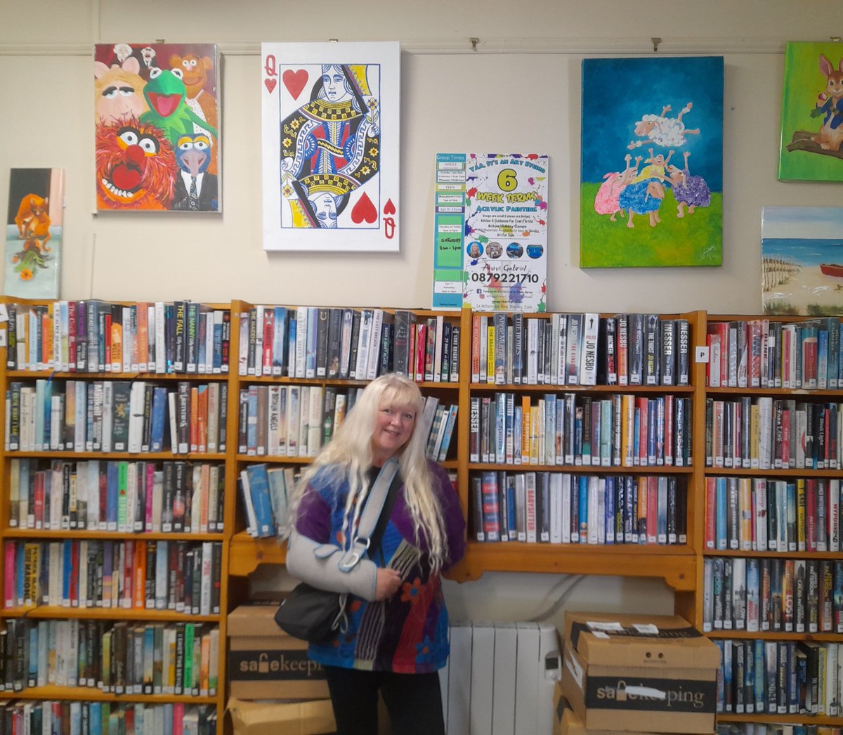 Blarney Library is excited to showcase the work of local artist Anne Gabriel, and other artists from the YAA art studio, throughout the month of May. 

Be sure to pop in and view these wonderful artworks on your next visit to Blarney Library!

#CorkCityLibraries