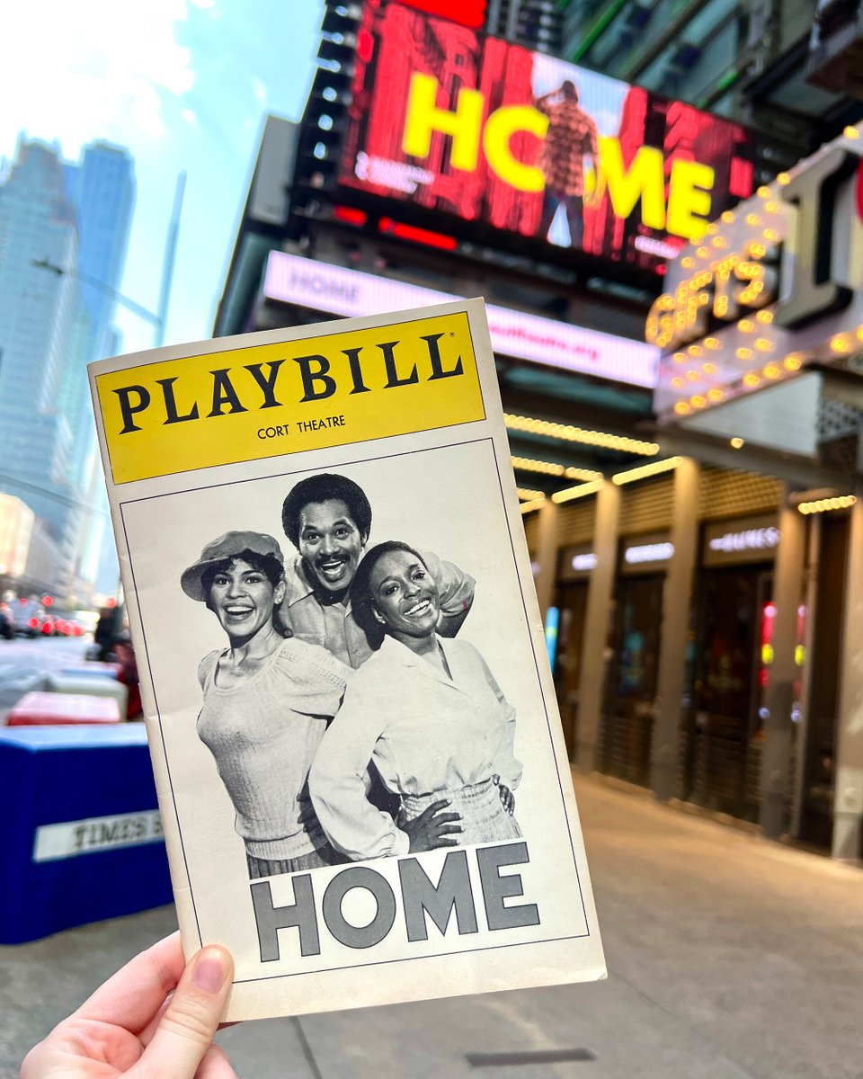 Check out the original HOME Playbill from 1980 😲 Today 44 years ago, HOME by Samm-Art Williams opened on Broadway. Next Friday it returns for the first time, directed by Kenny Leon. The original cast included Charles Brown, L. Scott Caldwell, and Michele Shay ⭐ #HomeBroadway