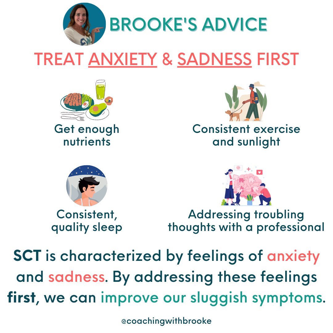 2/2 Do you feel an overall sluggish fatigue that goes beyond ADHD symptoms?

Sluggish Cognitive Tempo (SCT) is an attention disorder that causes slow processing and drowsy behavior with underlying anxiety & depression symptoms.

#adhd #adhdcoach #adultadhd #adhdsupport