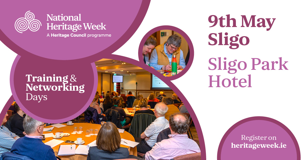 Last chance to get your spot for the second of our National Heritage Week Training and Networking days. Register here: heritageweek.ie/get-involved/t…