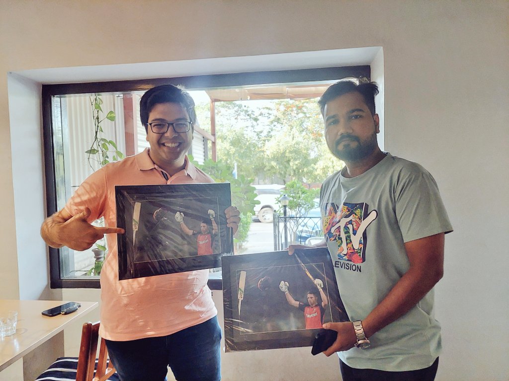 With #RR fans who won the coveted #JosButtler picture #IPL2024 

Thanks @josbuttler for that iconic knock of unbeaten 107 off 60 balls against #KKR at Eden Gardens, and the autograph on your picture that aptly captures the wining moment. 

@rajasthanroyals