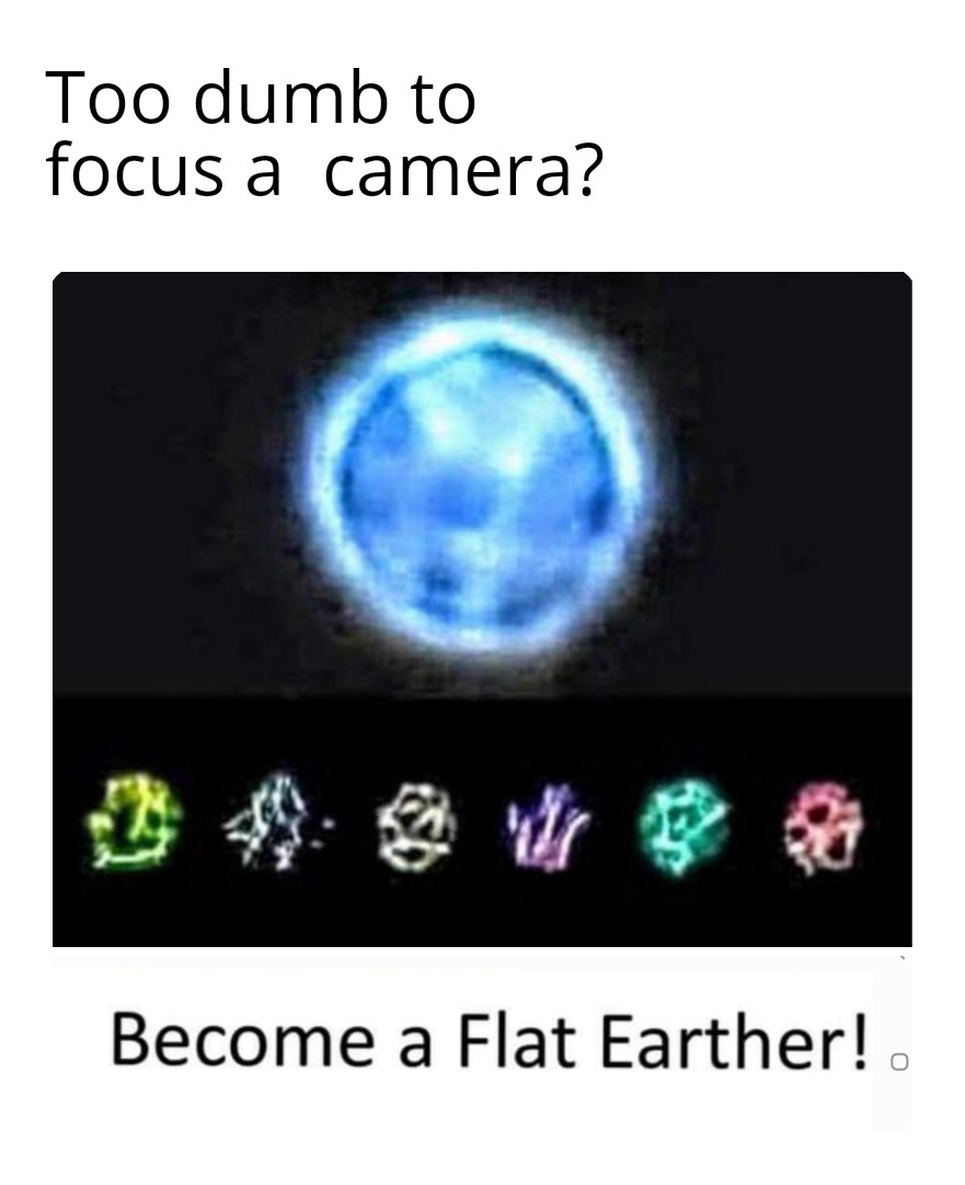 The new trend in today's flat earyh world is photos of planets out of focus