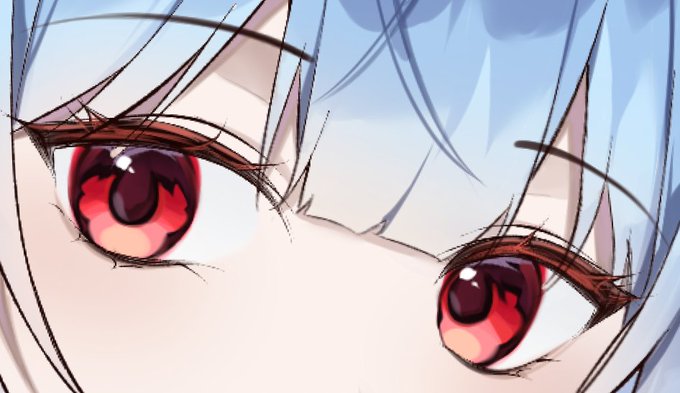「eyelashes red eyes」 illustration images(Latest)