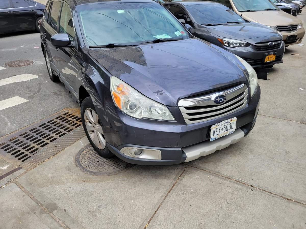 Meanwhile, the member of the <a href="/NYSAssembly/">Press Office</a> for the district, <a href="/YudelkaTapia/">Yudelka Tapia</a>, isn't about to do anything about the open air corruption.

Because they're letting her share the benefits of breaking the law.

Notice this car with the expired placard parked illegally on the sidewalk: