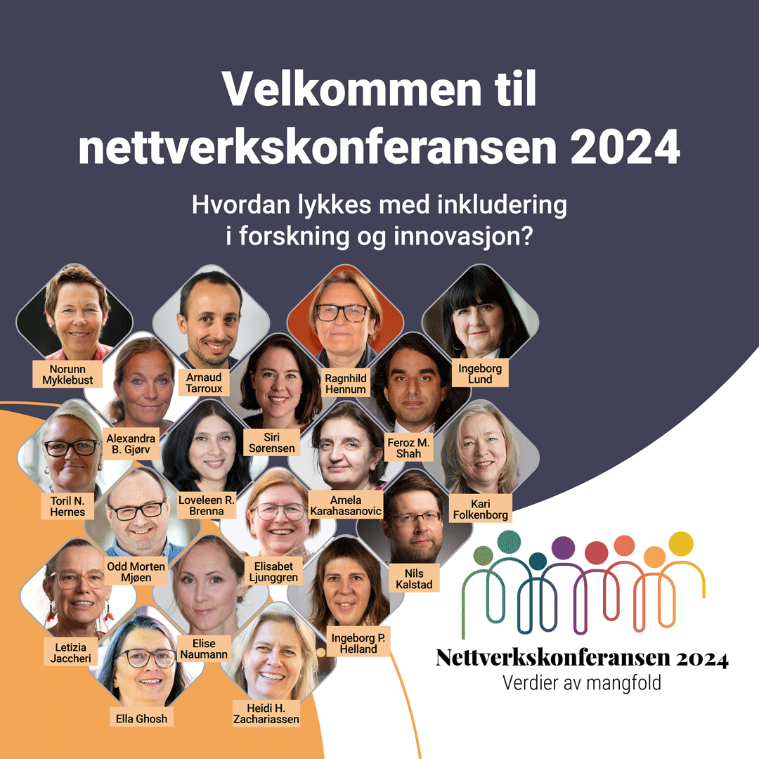 Verdier av mangfold – hvordan lykkes med inkludering i forskning og innovasjon? 

Nettverkskonferansen 2024 torsdag 6. juni i Trondheim.  kifinfo.no/nb/nettverksko…