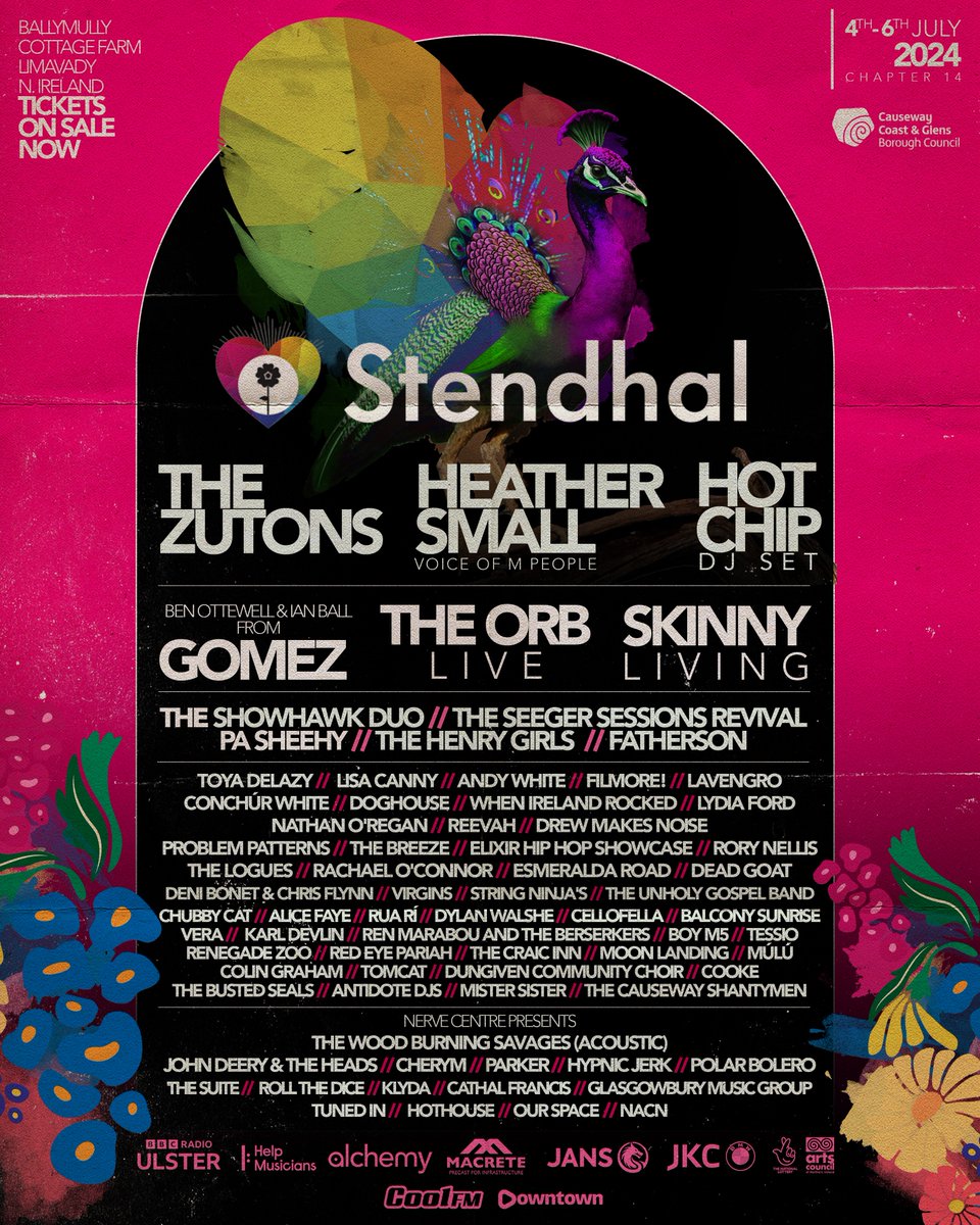 We're pleased to share that we are heading to Northern Ireland this July for @Stendhalireland! Tickets are on sale now and you can get yours here: stendhalfestival.com