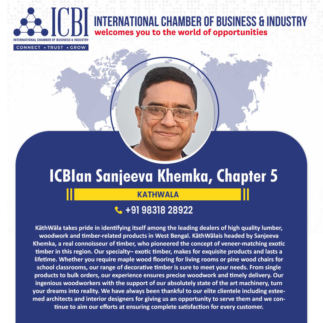 🎉 Let's give a warm ICBI welcome to our newest member, Sanjeeva Khemka! 🌟 Wishing him all the success as he joins our dynamic business chamber. Here's to thriving together! 🚀 
.
.
.
#newmember #BusinessCommunity #WelcomeAboard #ICBI #Connect #Trust #Grow #BusinessChamber